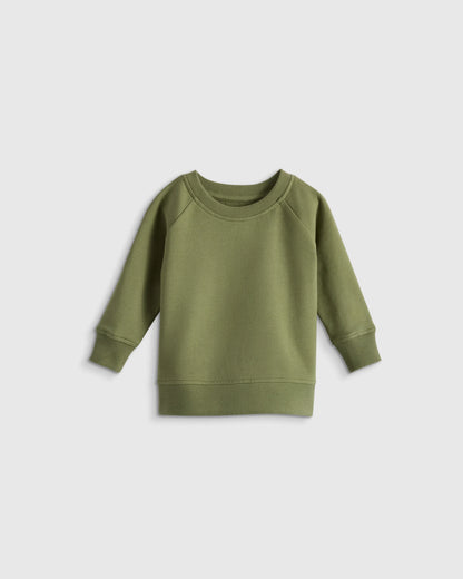 Organic Cotton French Terry Crew Neck Sweatshirt - 3-6M / Blue Stars