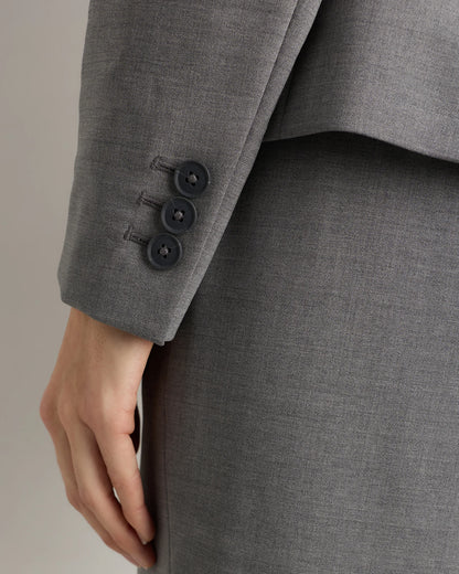 Italian Wool Tailored Blazer - XS / Navy