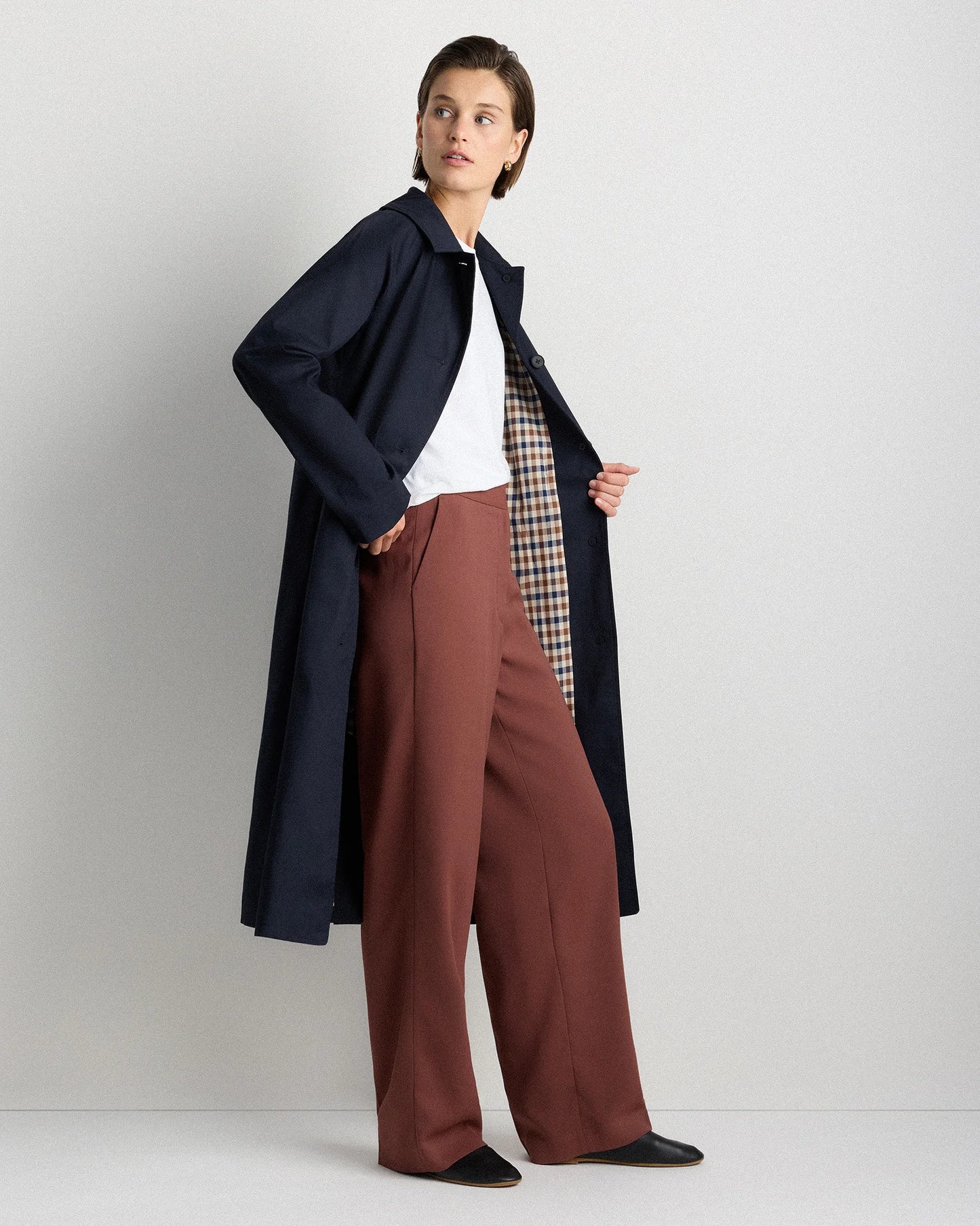 Comfort Stretch Mac Coat - XS / Light Khaki