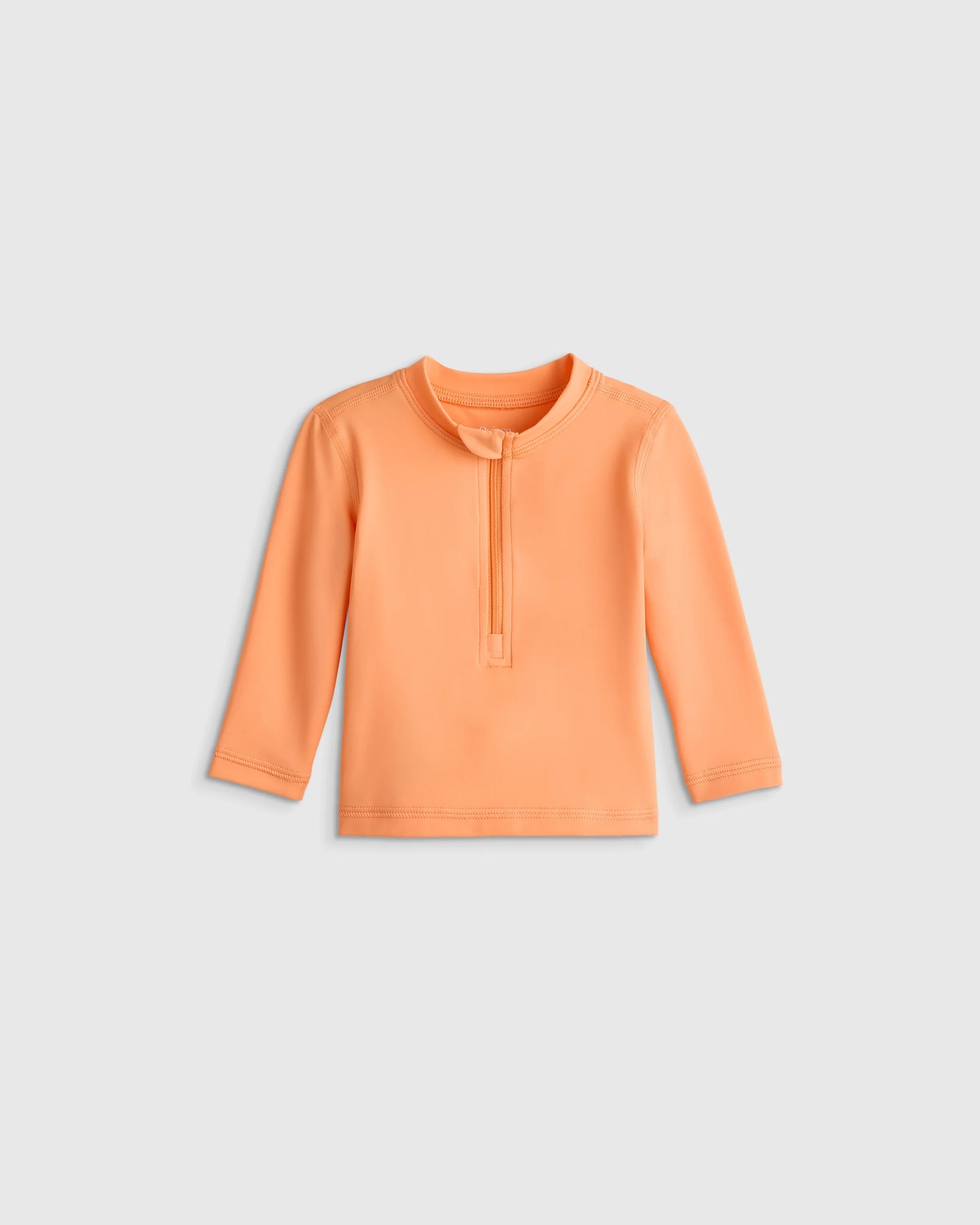 Long Sleeve Zip-Up Rash Guard - 0-3M / Yellow