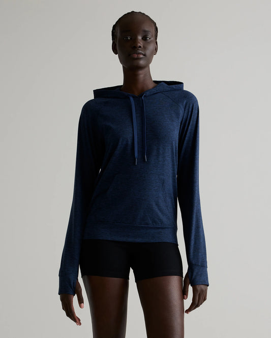 Flowknit Pullover Hoodie - XS / Heather Navy
