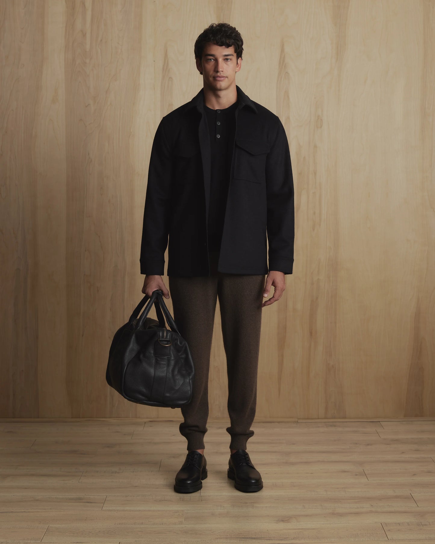 Italian Wool Overshirt - XXXL / Black