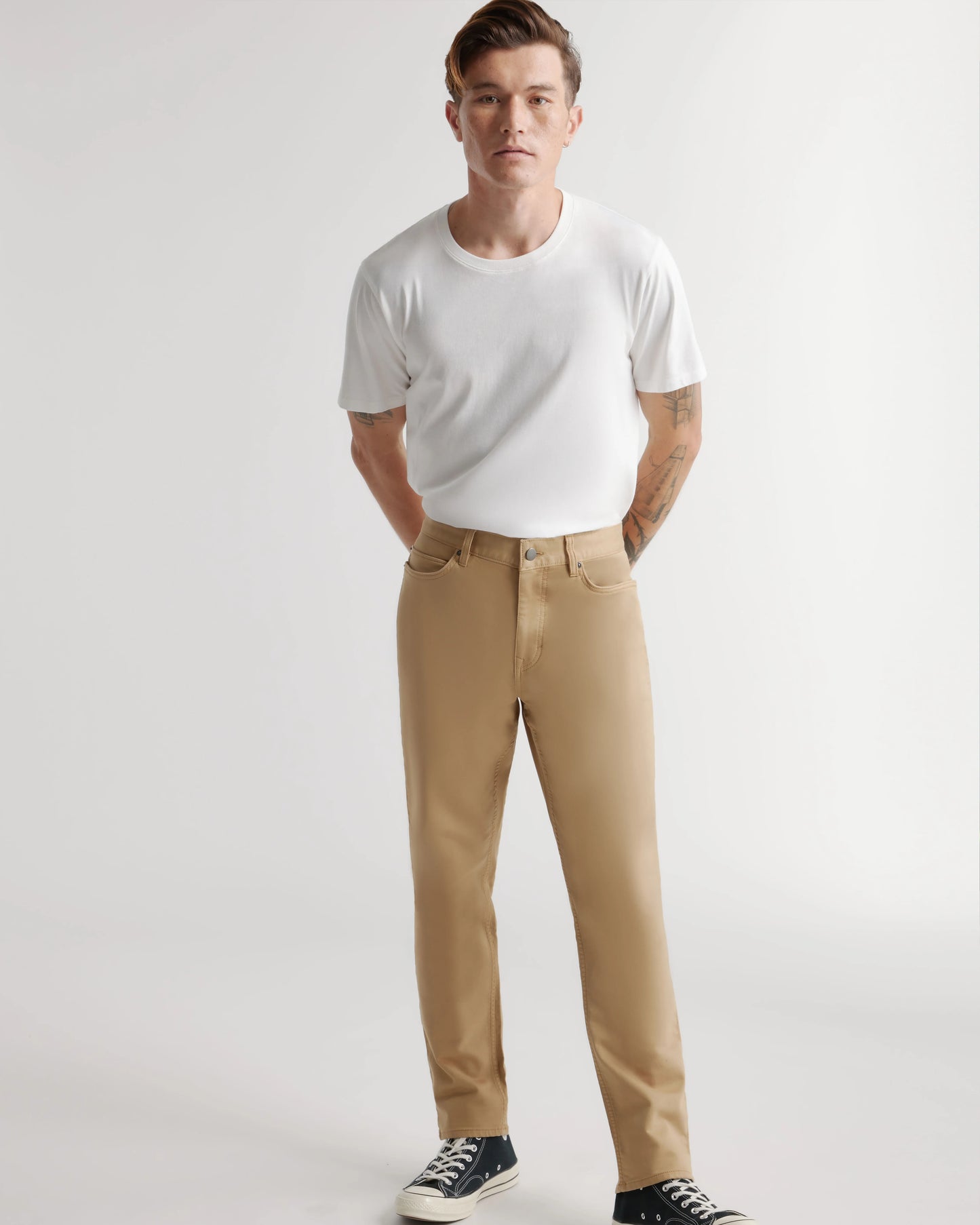 Comfort Stretch Traveler 5-Pocket Pants - Straight - 28X30 / Military Olive