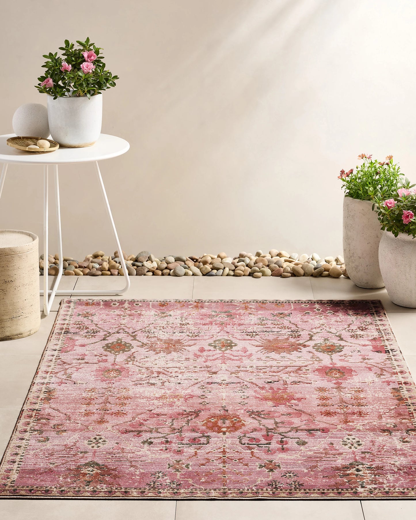 Talula Indoor/Outdoor Rug - 4' x 5'7" / Pink