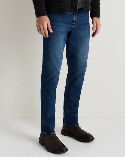 Rugged Leather Lug Sole Chelsea Boot - 7 / Firewood