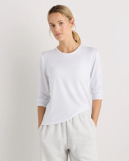 Flowknit Breeze Long Sleeve Top - XS / Heather Deep Navy