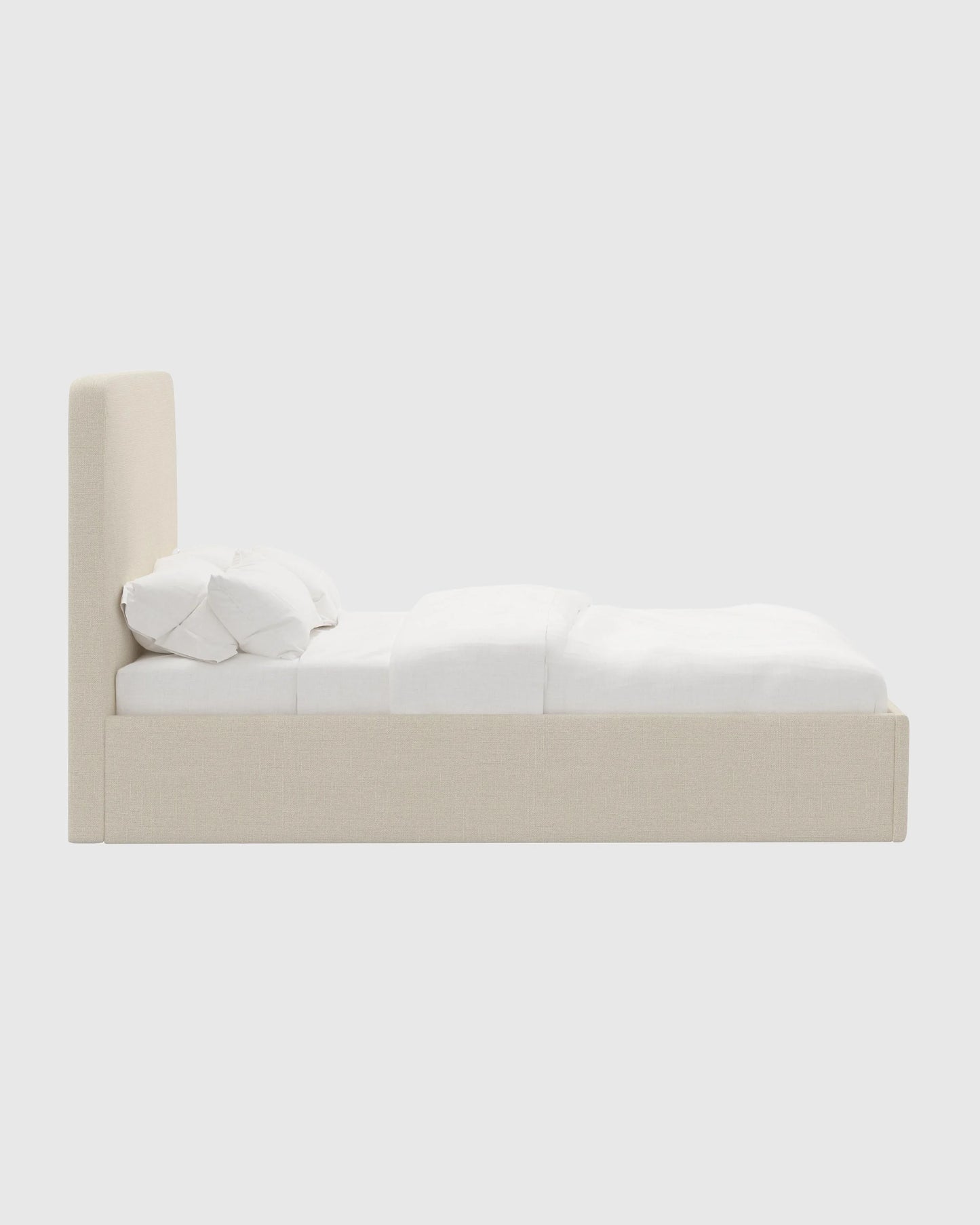 100% Linen Curved Bed - Full / Canvas