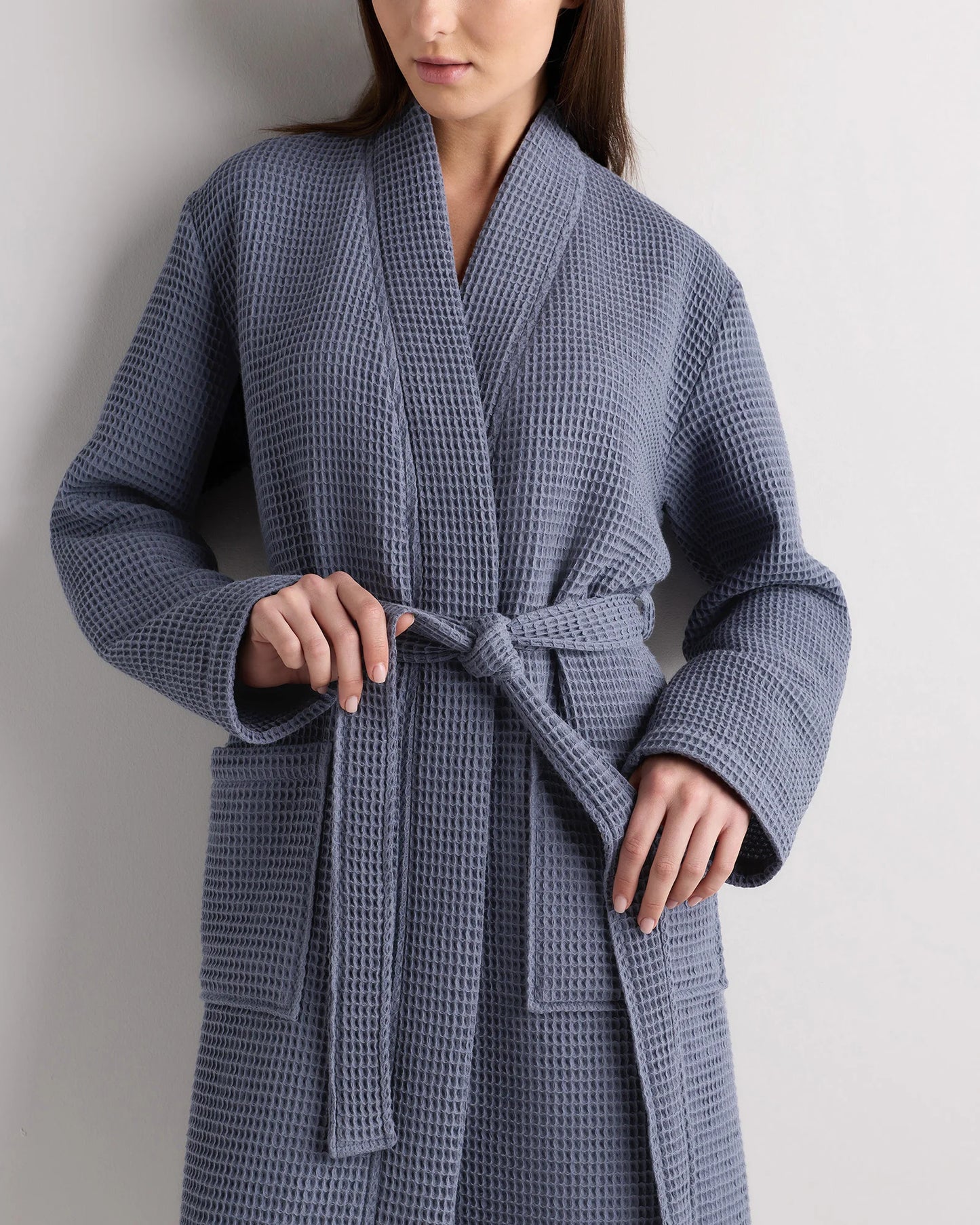 Organic Turkish Waffle Robe - XS / White