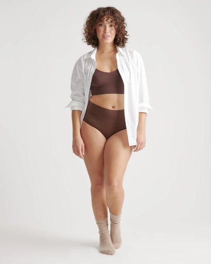 Shaping High-Waisted Brief (3-Pack) - XS / Cocoa