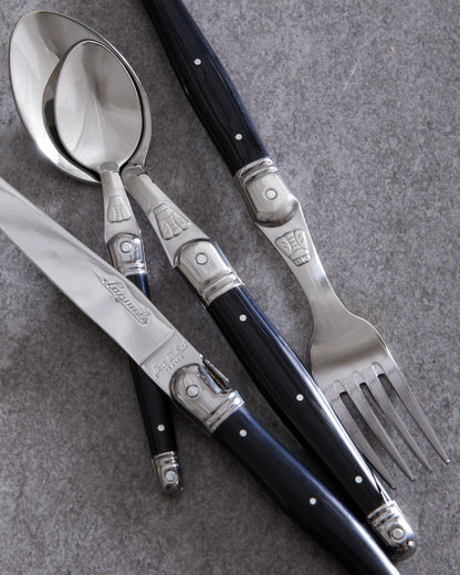 Jean Dubost Laguiole 24 Piece Flatware Set - One Size / Ivory