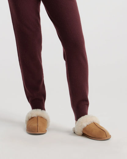 Australian Shearling Scuff Slipper - 6 / Black