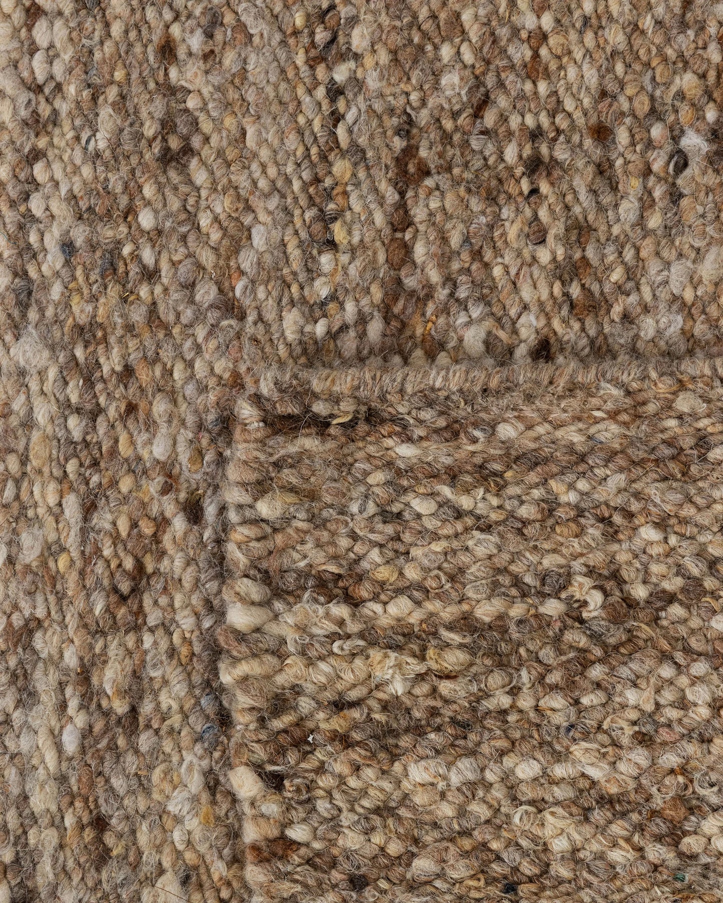 Liam Handwoven Wool Boucle Rug - 5' x 8' / Brown