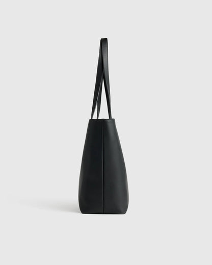 Classic Italian Leather Tote - One Size / Black