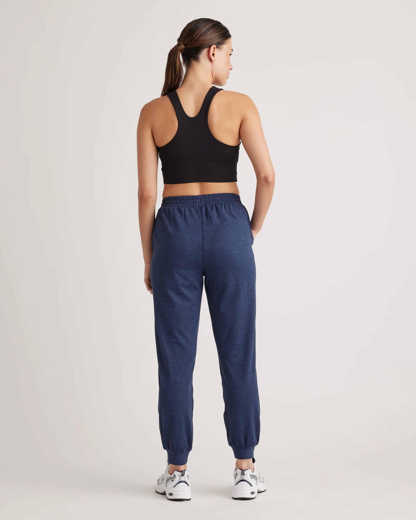 Flowknit High-Rise Boyfriend Joggers - XS / Heather Navy