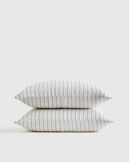 European Linen Sham Set - Standard / White