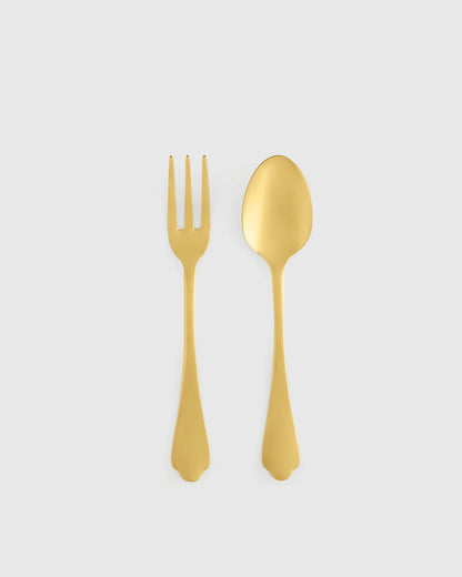 Dolce Vita 2-Pc Serving Utensil Set by Mepra - One Size / Polished Stainless Steel
