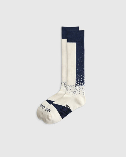 Alpaca Lightweight Ski Socks (3-Pack) - S / White/Navy