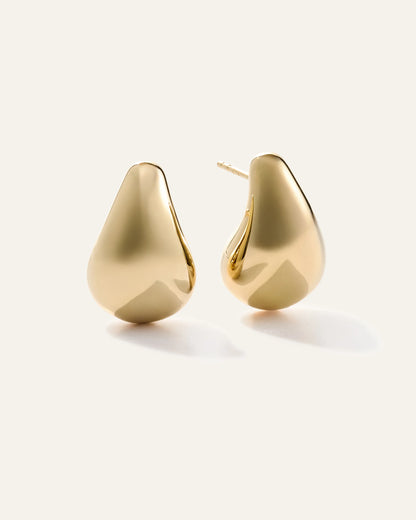 Teardrop Earrings - One Size / Gold Vermeil
