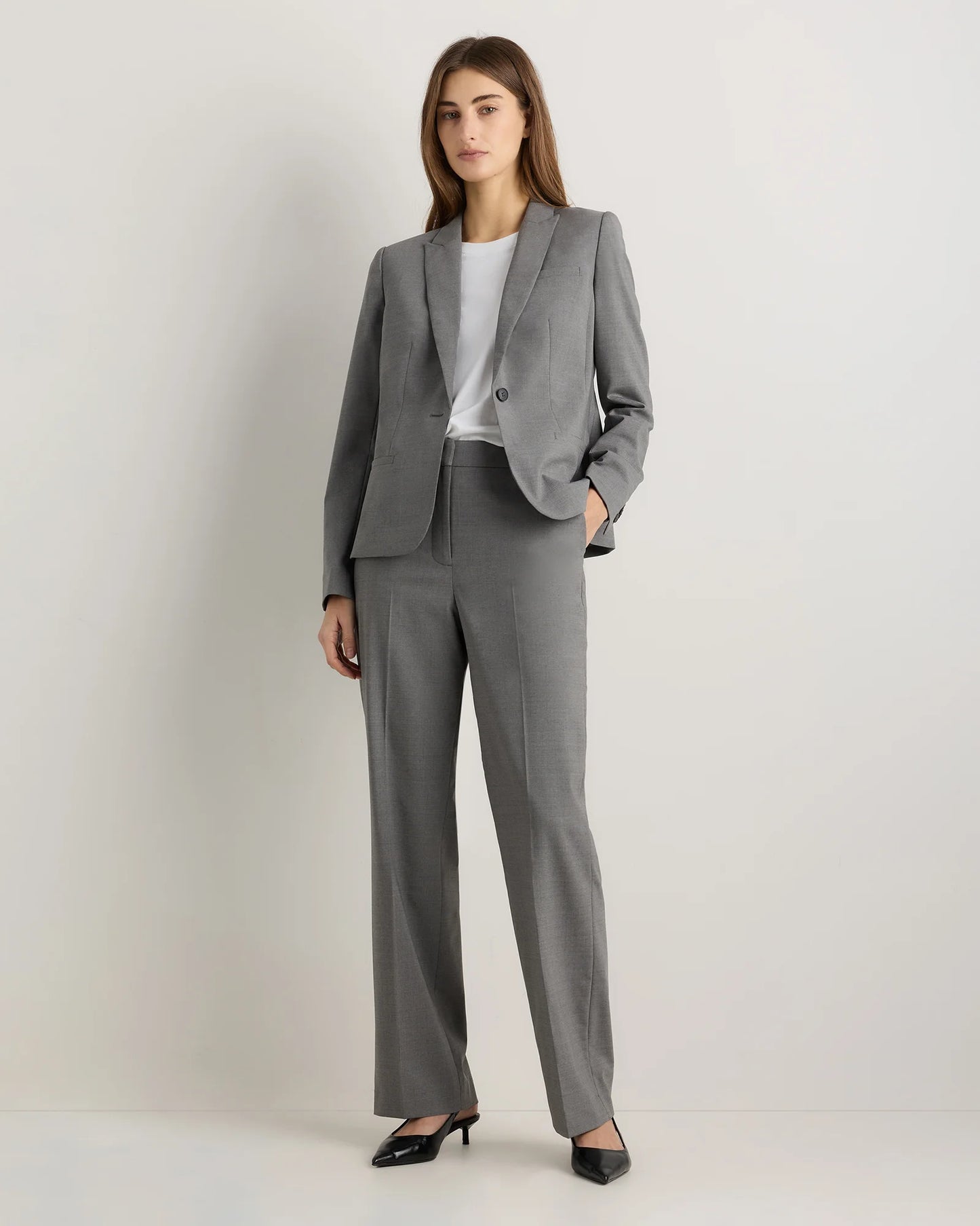 Italian Wool Tailored Blazer - XS / Navy