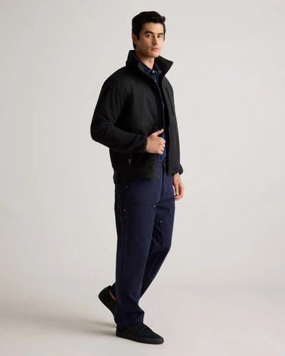 Polar Fleece Full-Zip Jacket - S / Gravel/Bold Black