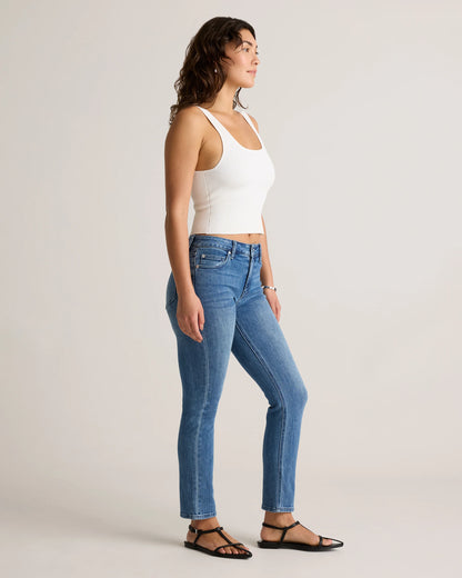Luna Stretch Slim Straight Jeans - 24 / Black