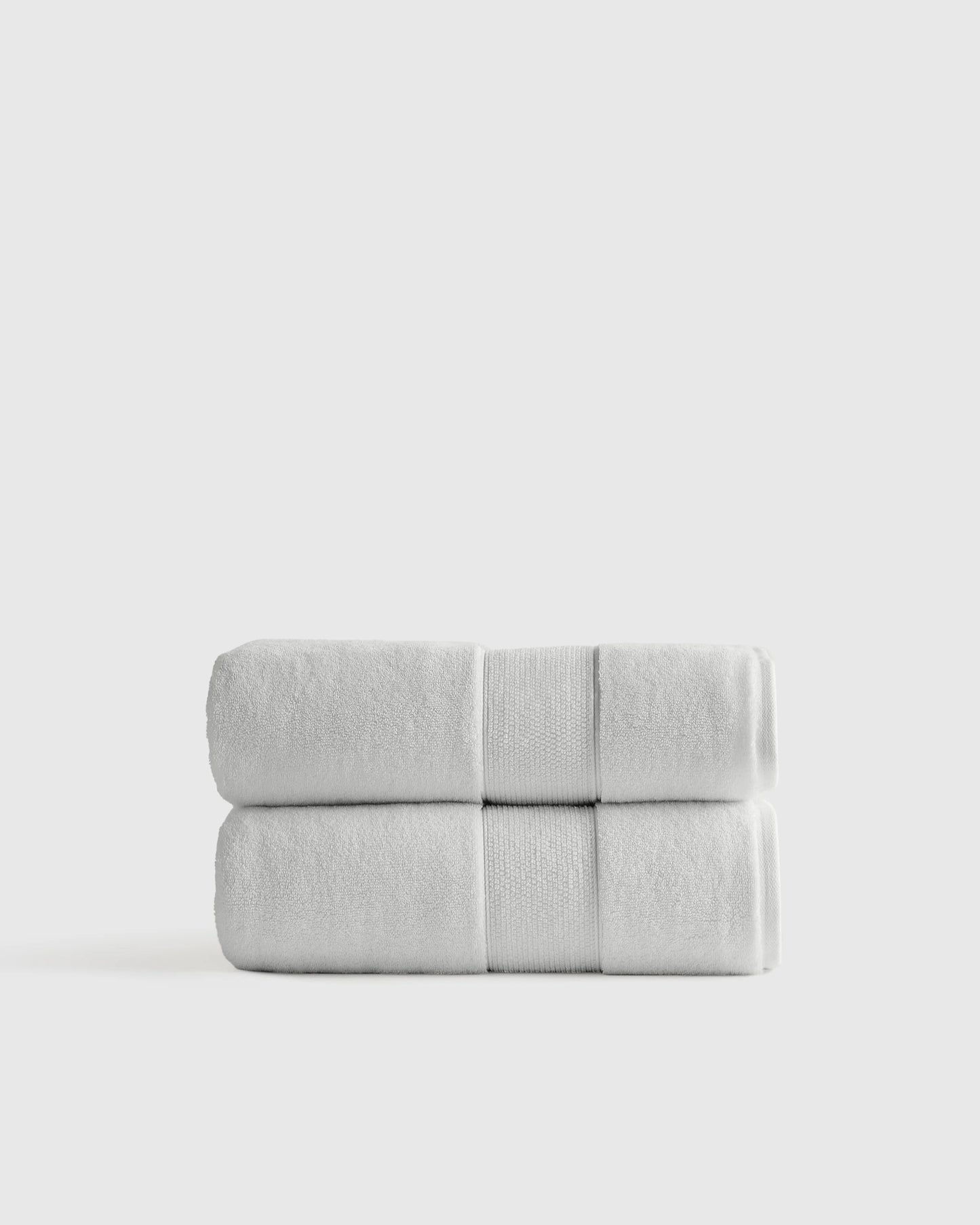 Classic Organic Turkish Cotton Bath Towel (Set of 2) - One Size / White