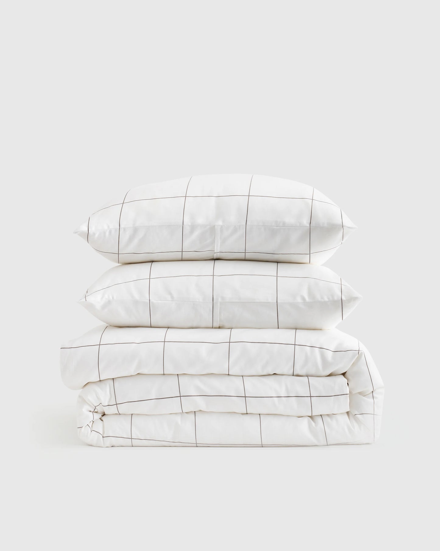 Luxury Organic Sateen Duvet Cover Set - Twin / Ivory