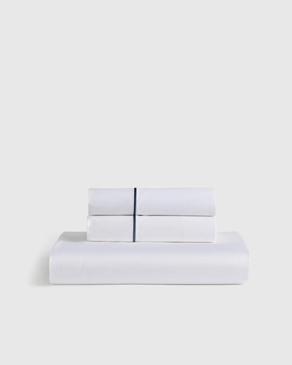 Signature Giza Cotton Sateen Fitted Sheet Set - Twin / Mineral