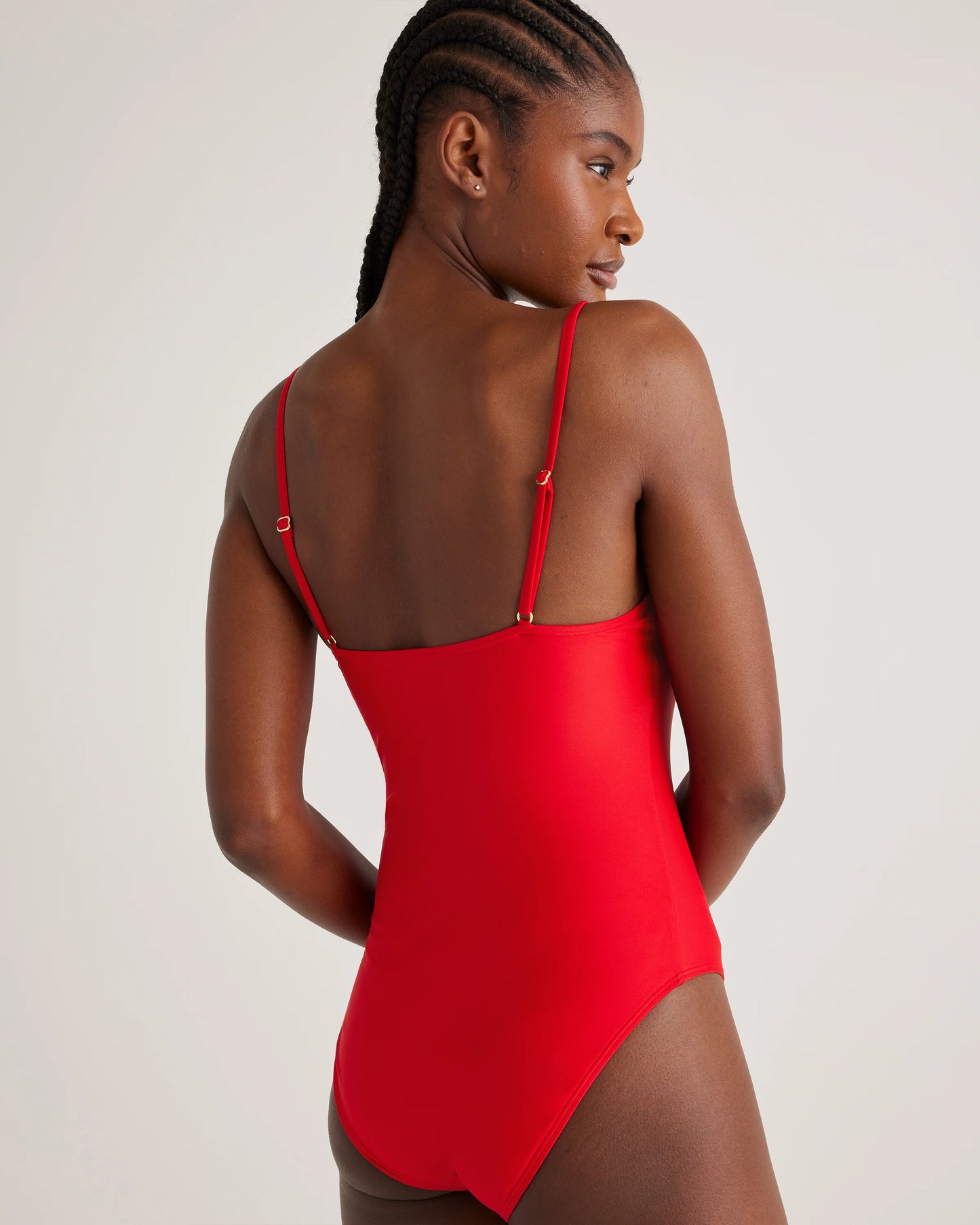 Italian Cami One-Piece Swimsuit - XS / Black