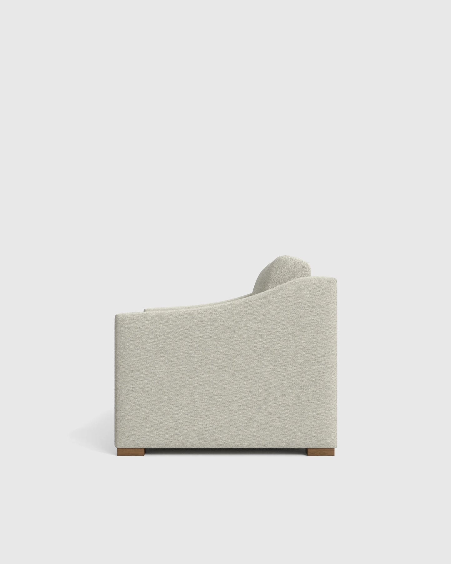 Hollis Slope Arm Sofa in Performance Basketweave - 72" / Flax