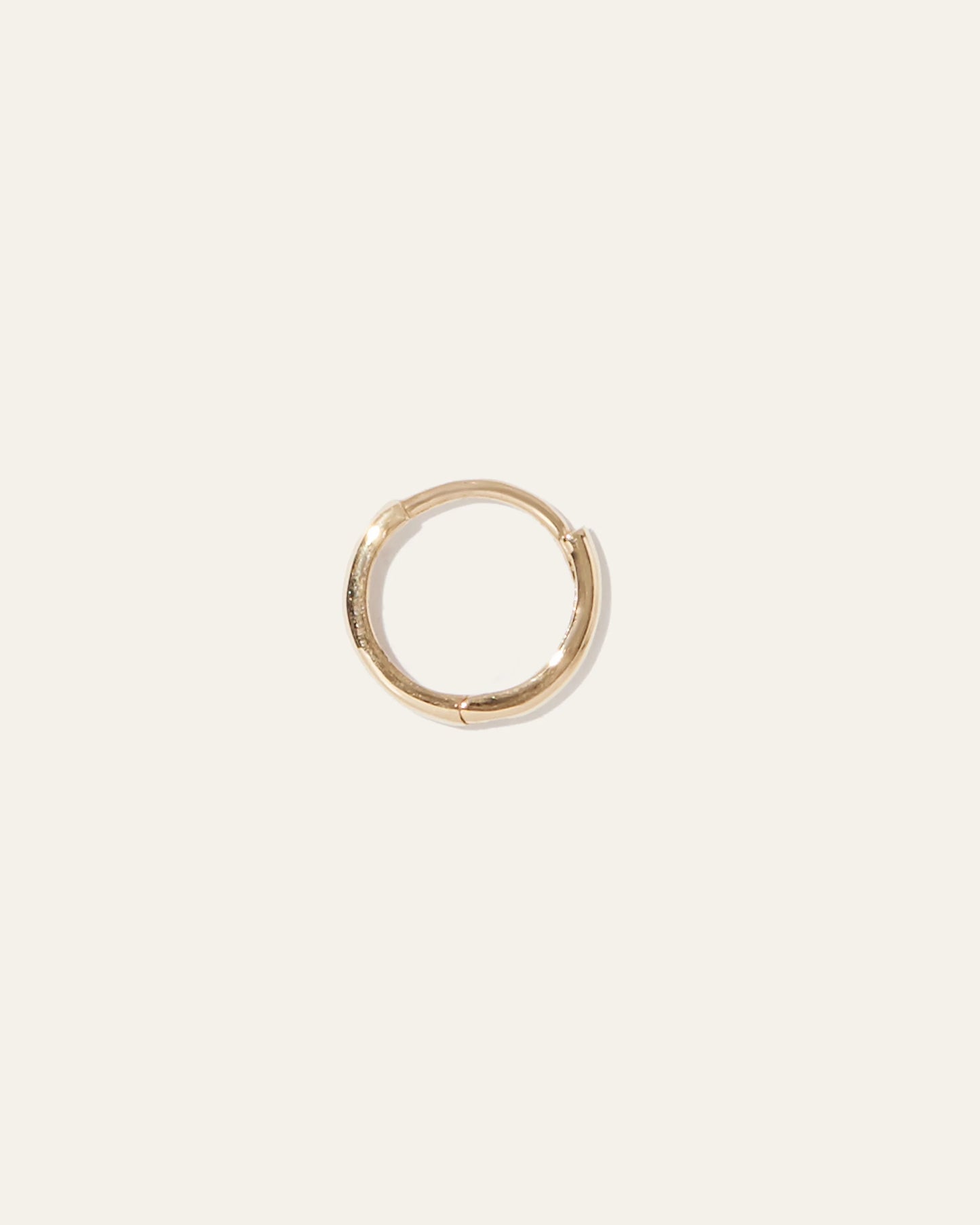 14K Gold Second Piercing Tiny Huggie - Single - One Size / Yellow Gold