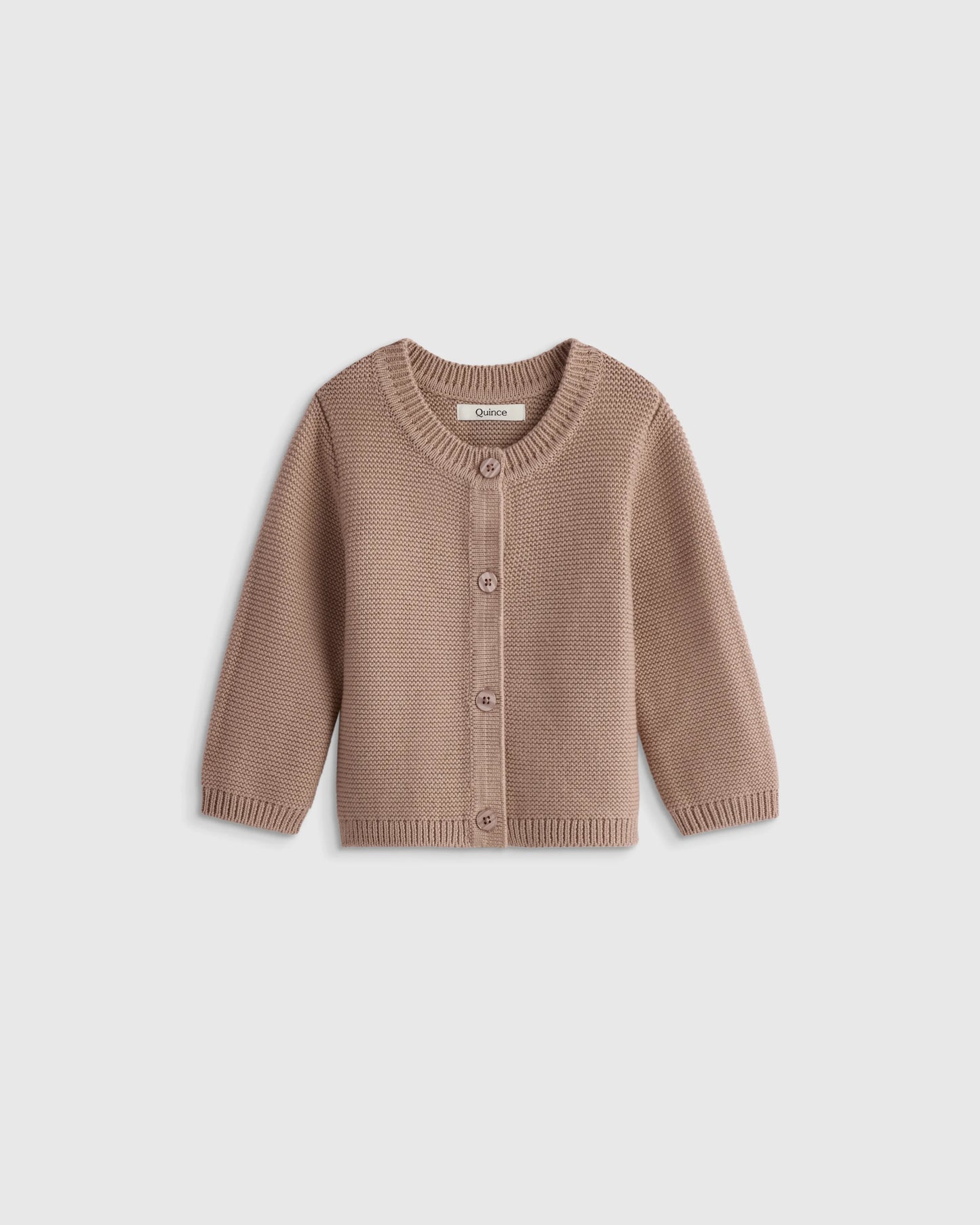 100% Organic Cotton Sweater Cardigan - 0-3M / Ivory