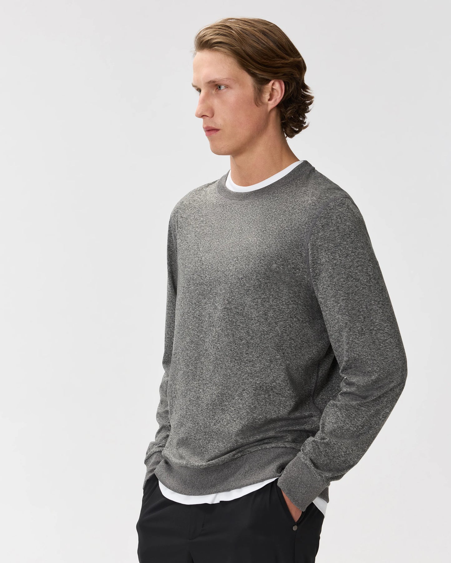 Flowknit Performance Crew Sweatshirt - S / Solid Chalk