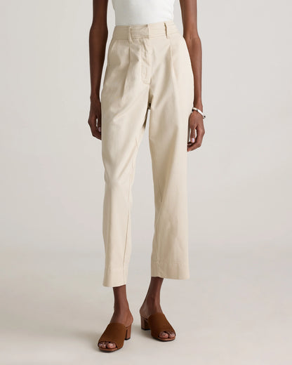 Drapey Twill Tapered Trouser - 0 / True Black