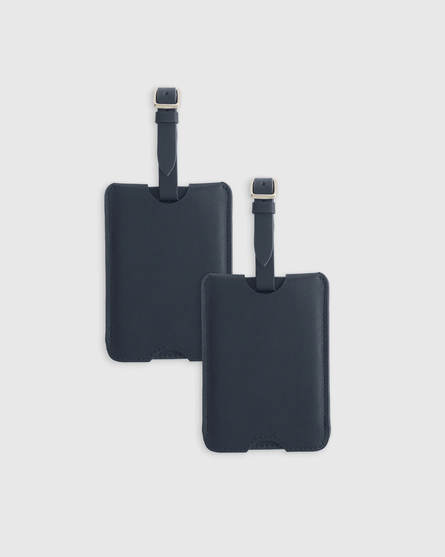 Nappa Leather Luggage Tag (2-Pack) - One Size / Cobalt Blue