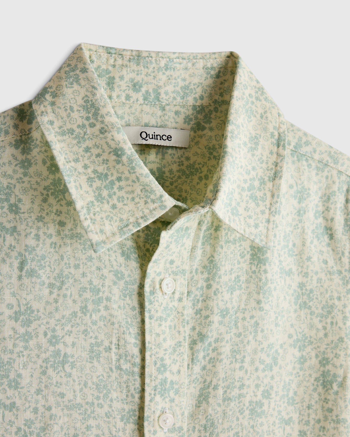 100% European Linen Printed Short Sleeve Shirt - 2T / Multi Palm