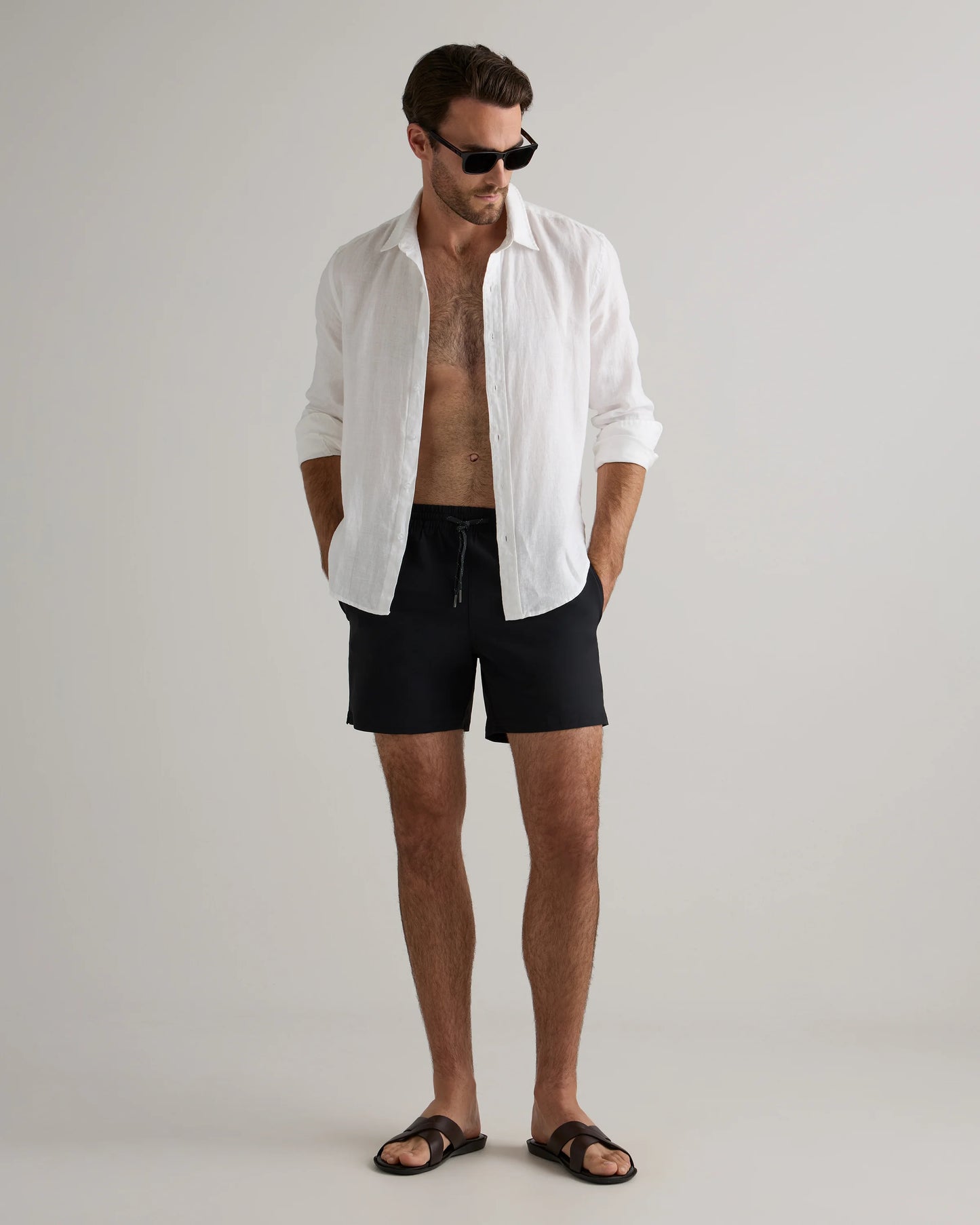 Italian Swim Trunks - 5.5" - XS / Navy Diamond Geo