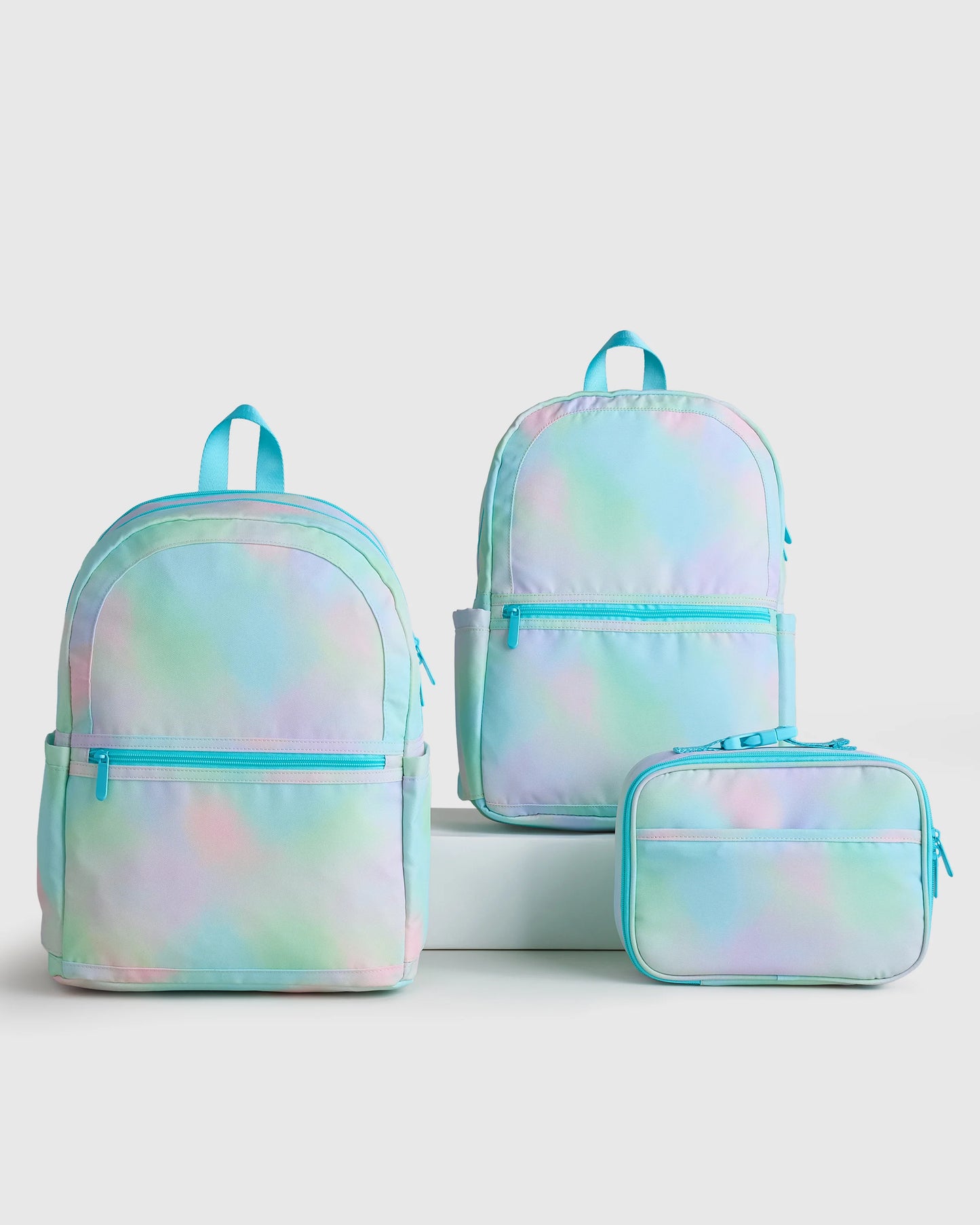 Recycled Double Pocket Backpack - One Size / Rainbow Clouds