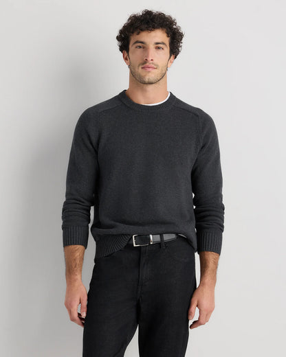 100% Organic Cotton Crewneck Sweater - S / Speckled Beige