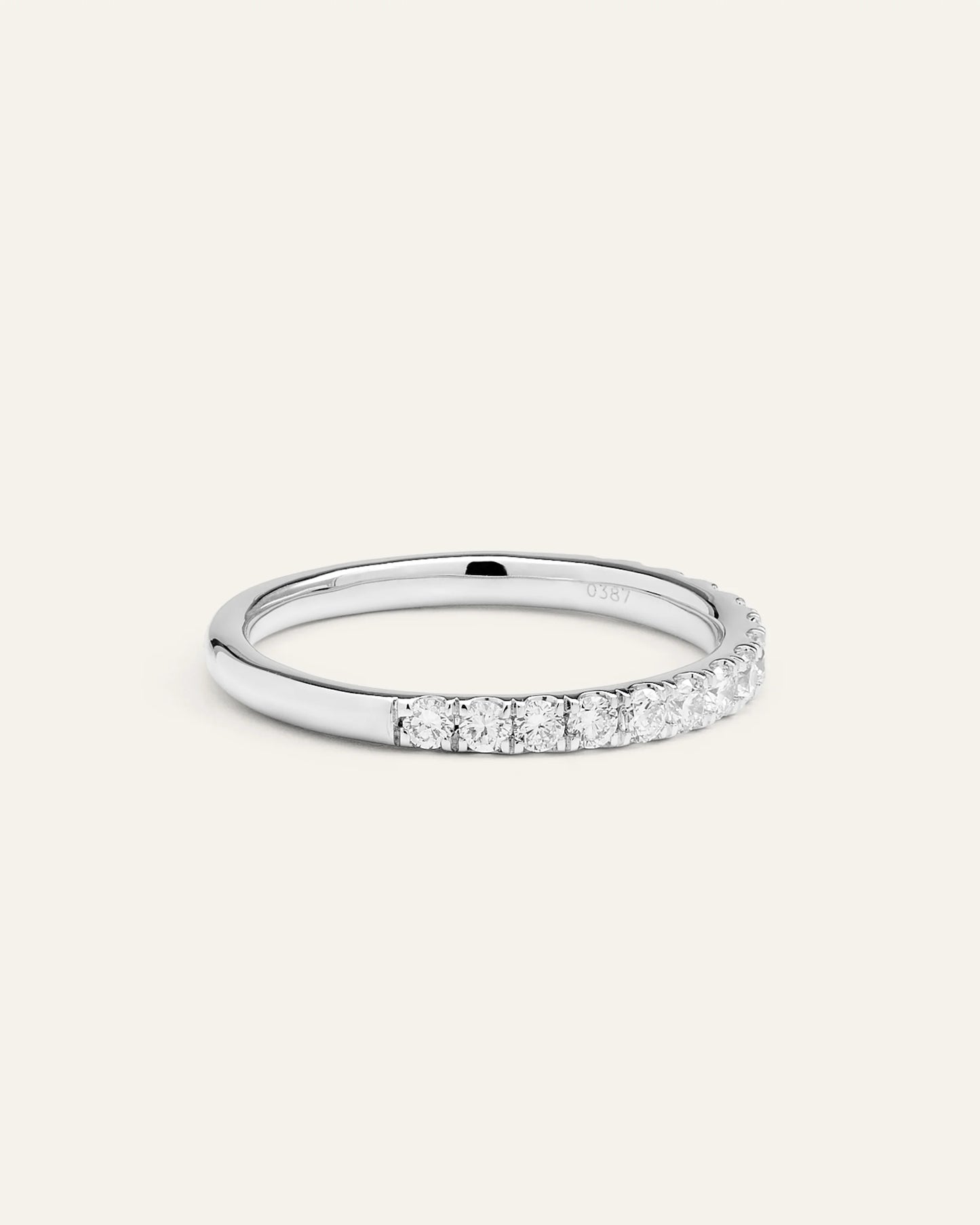 Lab Grown Diamond Pave Band - 4 / Yellow Gold