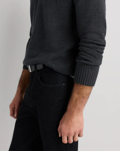 100% Organic Cotton Crewneck Sweater - S / Speckled Beige