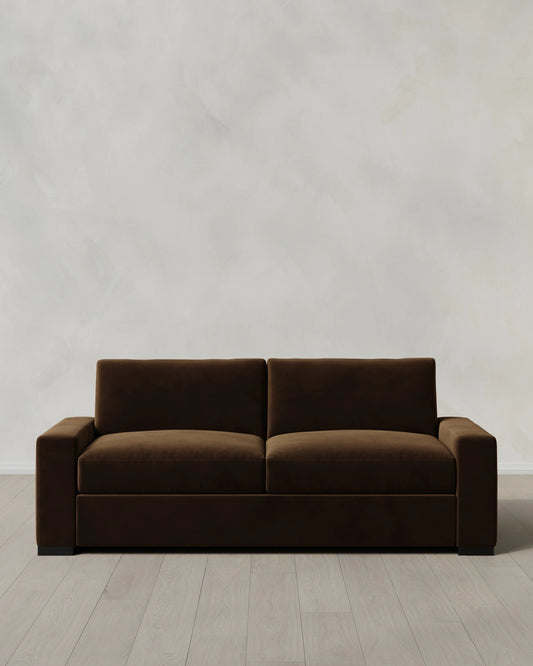 Stillman Sleeper Sofa in Performance Velvet - Queen / Java