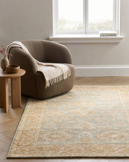 Grayson Hand-Knotted Wool Rug - 3' x 5' / Green
