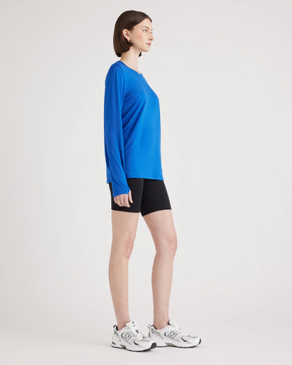 Flowknit Breeze Long Sleeve Top - XS / Heather Deep Navy