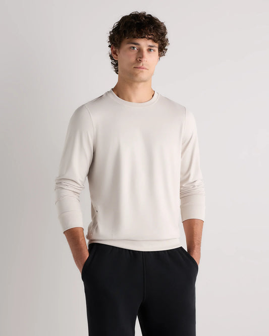 Flowknit Performance Crew Sweatshirt - S / Solid Chalk