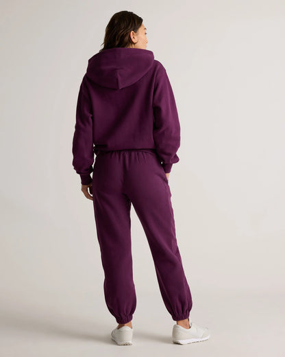 Organic Heavyweight Fleece Boyfriend Sweatpants - XS / Heather Grey