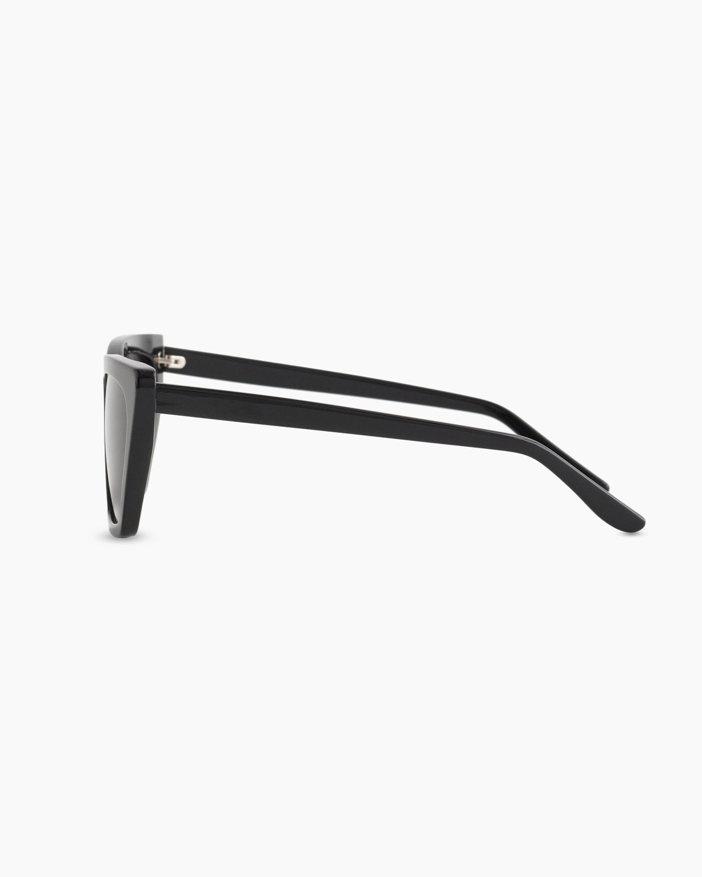 Andy Polarized Acetate Sunglasses - One Size / Black with Grey lens
