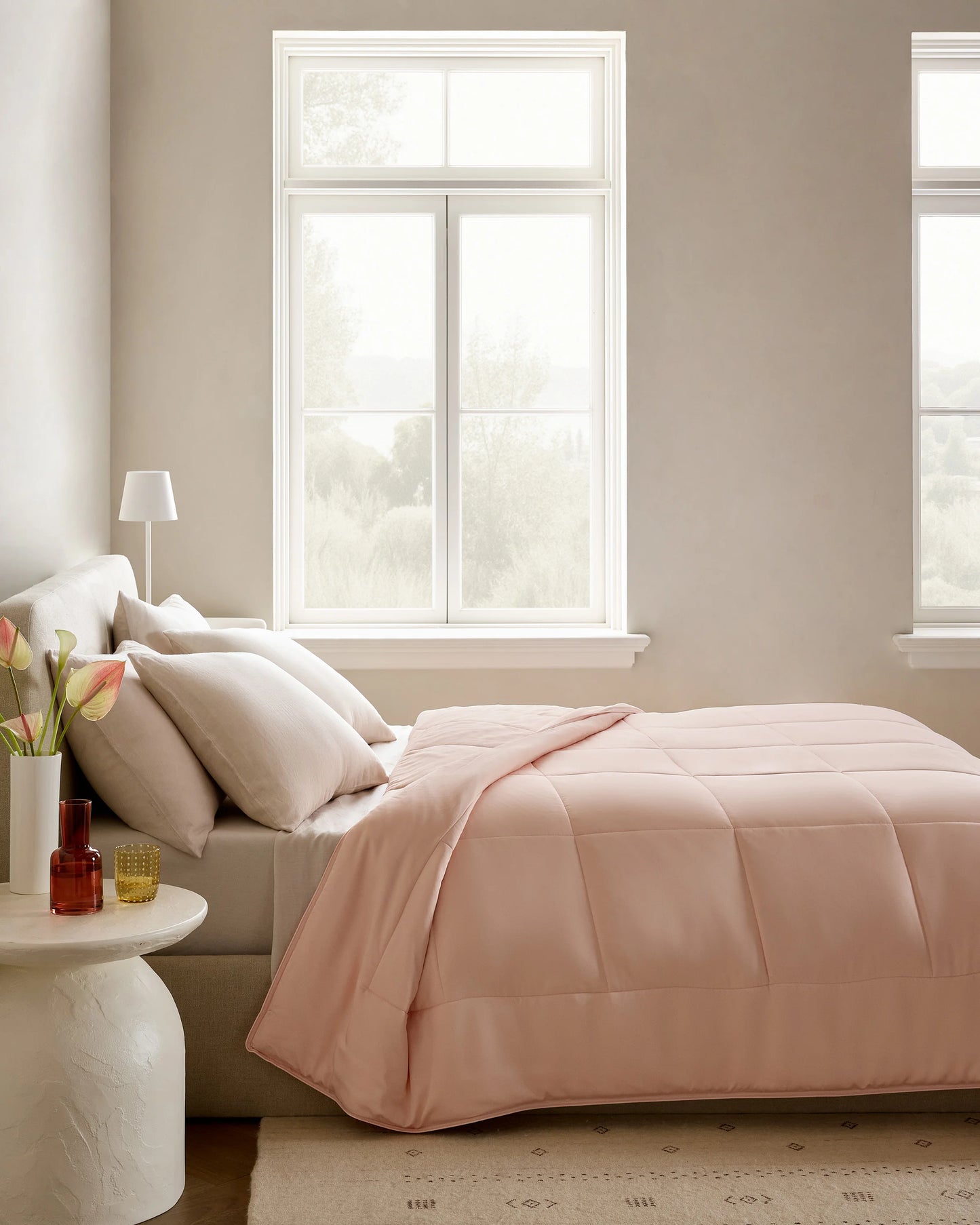 Bamboo Comforter - Twin / Soft Pink
