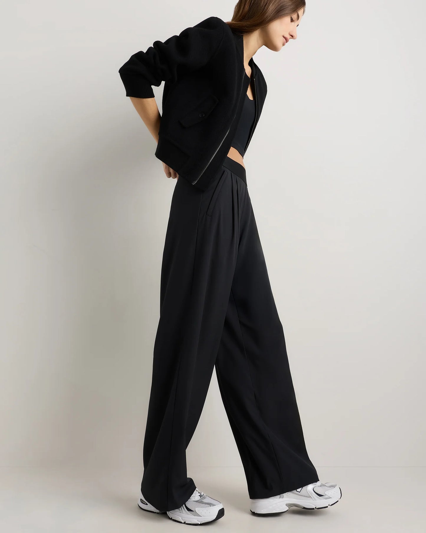 Performance Tech Wide Leg Pants - XS / Black