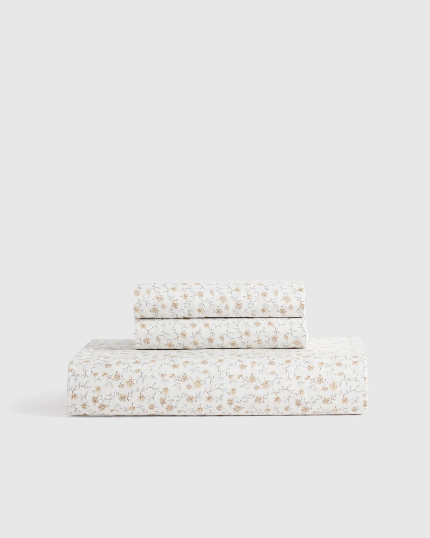 Organic Crisp Percale Fitted Sheet Set - Twin / Espresso